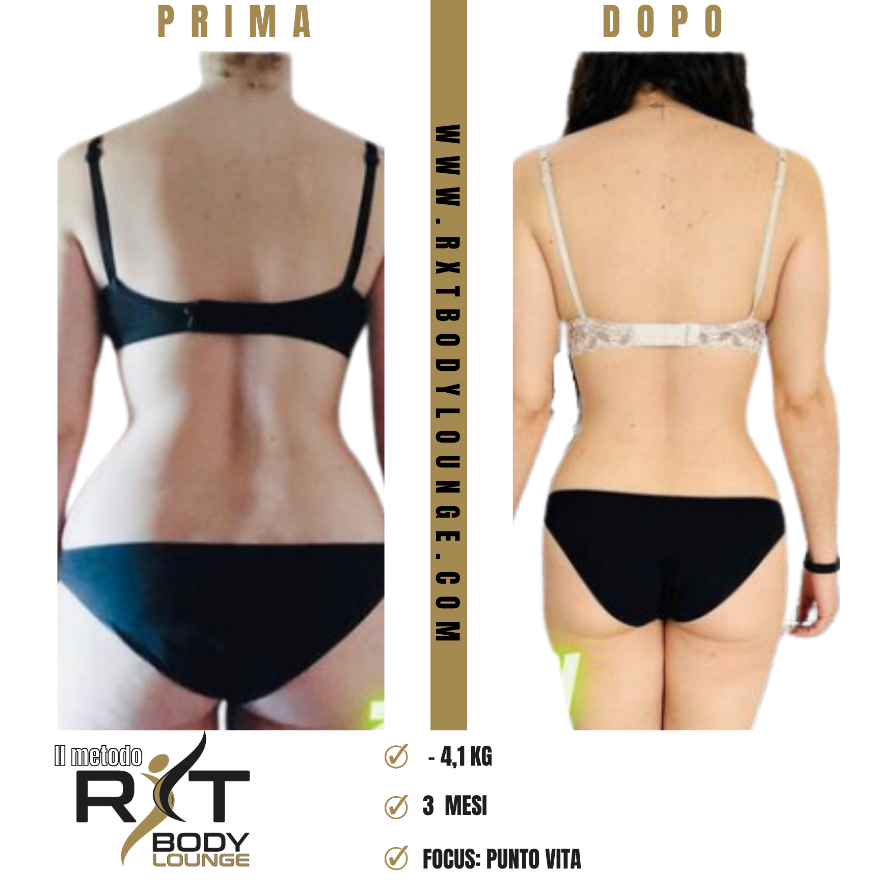 RXT Body Lounge Prima e Dopo